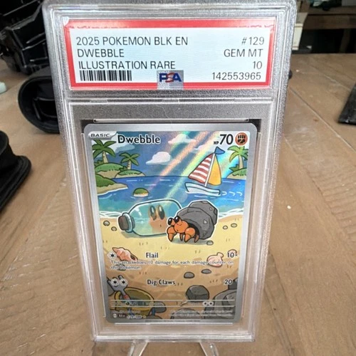 The Pokémon Company Pokémon TCG Dwebble 129/086 Black Bolt Holo IR PSA 10 Eng