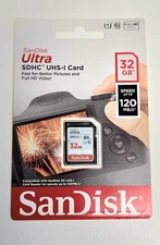 SanDisk Ultra 32 GB SD SDHC Memory Card - SDSDUN4-032G-GN6IN Camera Video Record