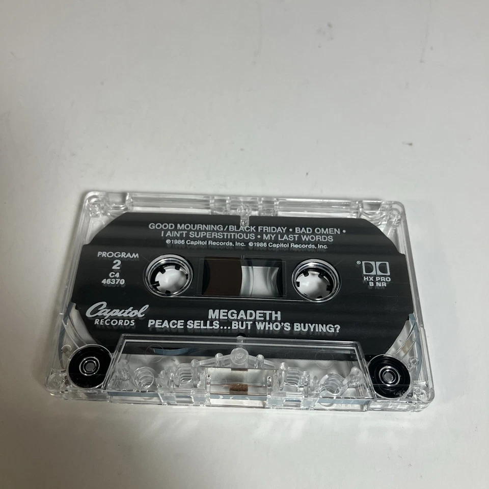 Megadeth Peace Sells... But Who's Buying? Cassette Tape C4-46370 1986 Metal - Image 4 of 4