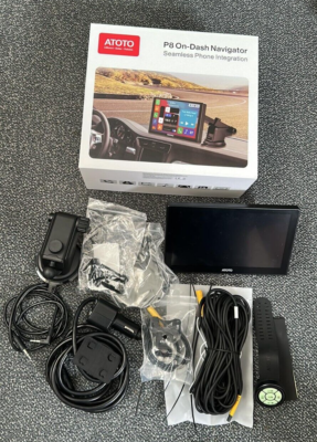 ATOTO P8 Portable 7'' QLED Display Car GPS Stereo, P807SD-RC / FC ATOTO P8 Portable 7'' QLED Display Car GPS Stereo, P807SD-RC / FC