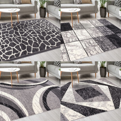 Tappeto moderno robusto pelo corto tappeto soggiorno tappeti grigio - Foto 1 di 91