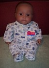 Aa 15" Cloth and Vinyl Berenguer J. C. Toys Baby Doll O/C Eyes Used