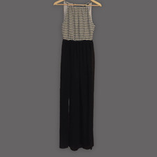FOREVER 21 Women's Sz S Stretch Waist Keyhole Front Maxi Dress - Sheer From Knee