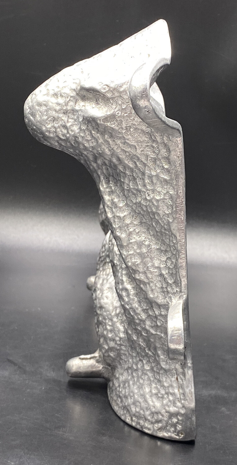 Vintage Renalde Cast Aluminum Lamb Cake Mold Silver Textured FRONT ONLY