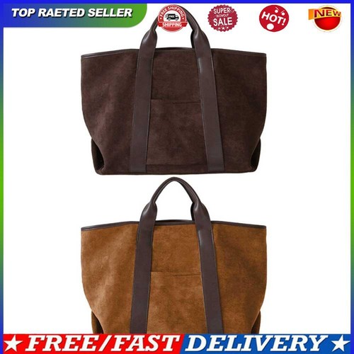 Satchel Bag for Women Large Capacity Top Handle Bag Suede Trendy Travel