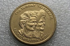 * THE QUEENS MOTHER MEDALLION BIRTHDAY  SUNDAY TELEGRAPH #SOM84