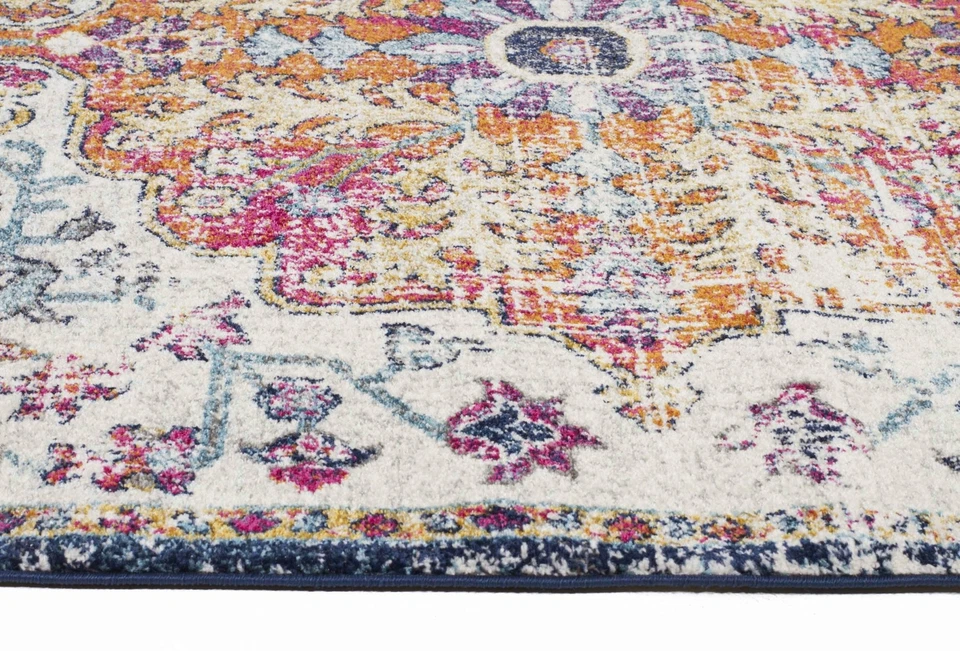 SULIS FLORAL COLOURFUL TRADITIONAL RUG RUNNER (L) 80x400cm **FREE DELIVERY** - Image 3 of 4