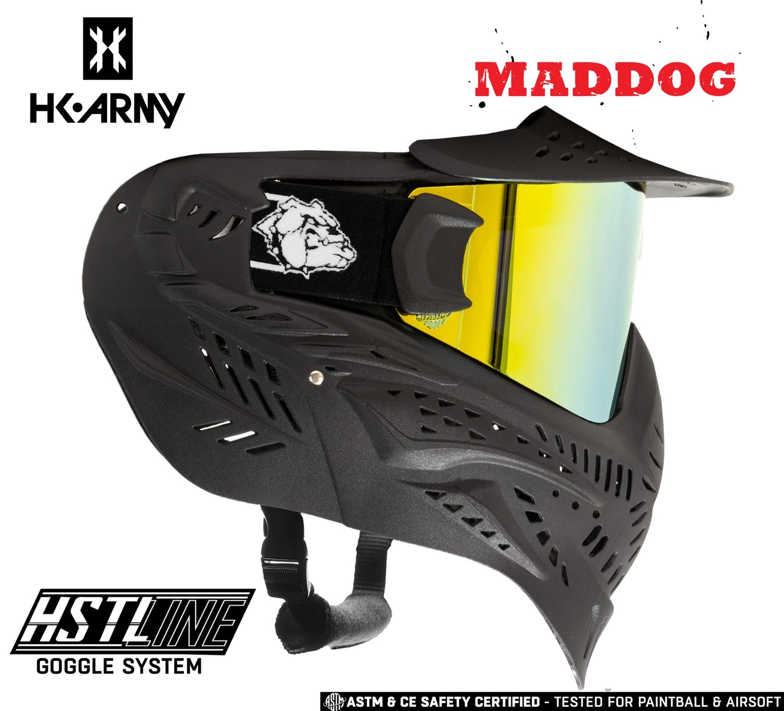 Maddog HK Army HSTL Paintball Mask Airsoft Goggle w/ Thermal