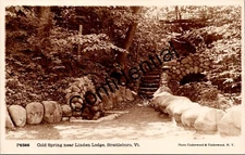 Real Photo Cold Spring Near Linden Lodge Brattleboro VT Vermont RPPC I-564