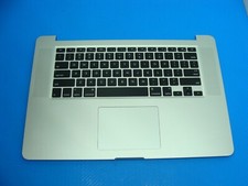 MacBook Pro A1398 15" 2013 ME665LL Top Case Palmrest NO Battery Silver 661-6532