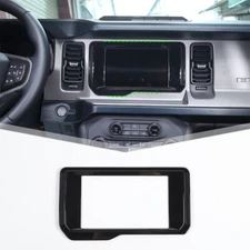 Black Central Console GPS Navigation Panel Cover Trim Part For Ford Bronco 2021+