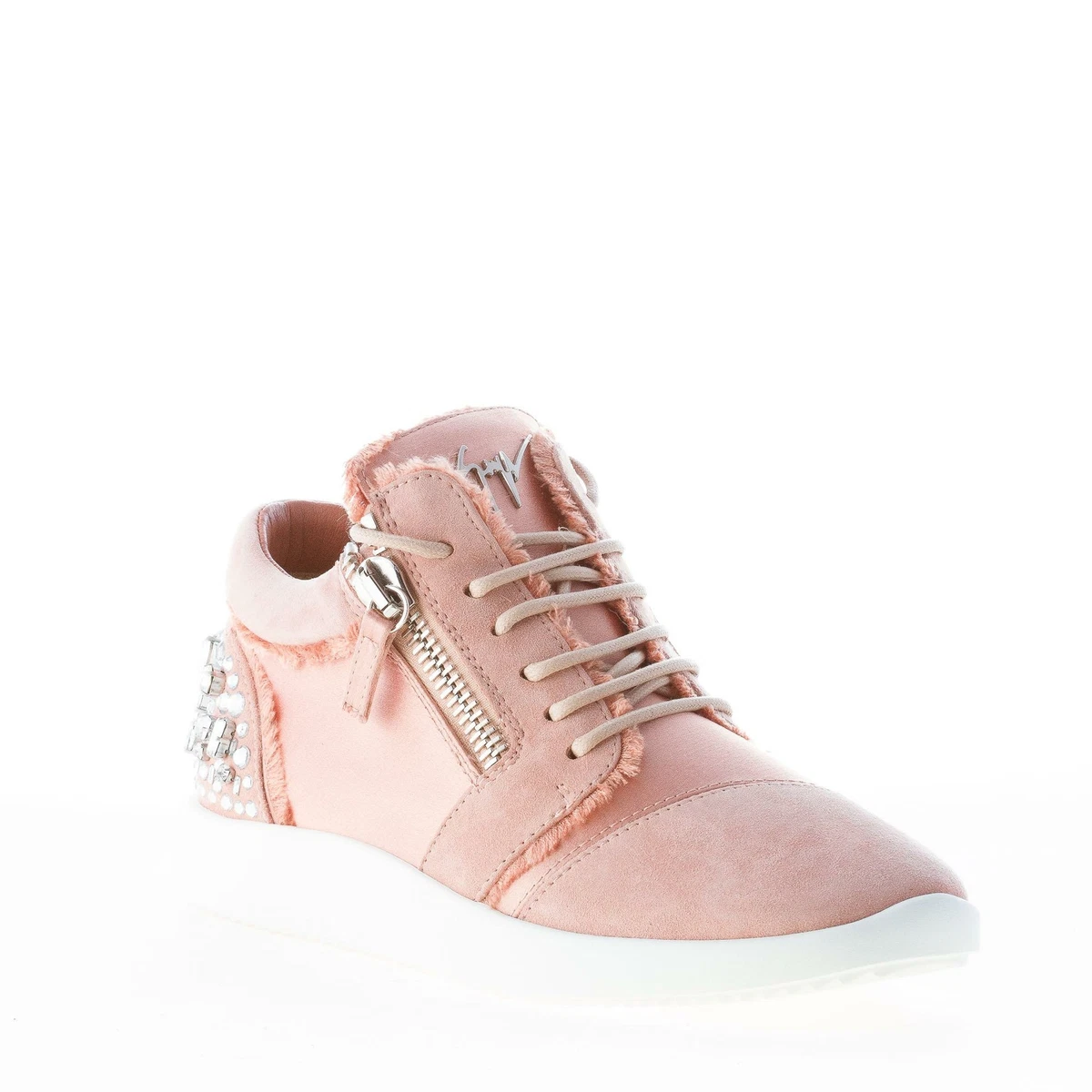 GIUSEPPE ZANOTTI DESIGN women shoes Singleg pink suede satin