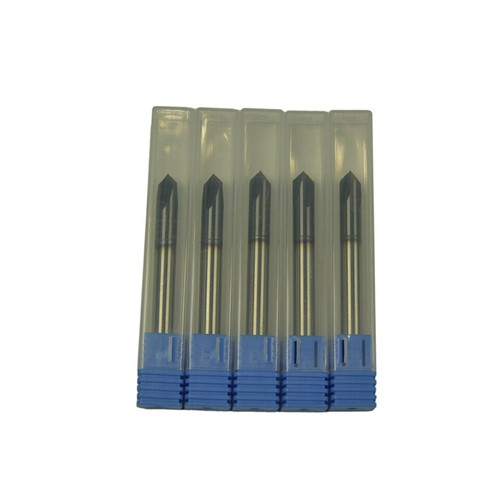 10Pcs 1/4" 4 FLUTE 90 DEGREE CARBIDE CHAMFER MILL - TiALN COATED - Picture 5 of 6