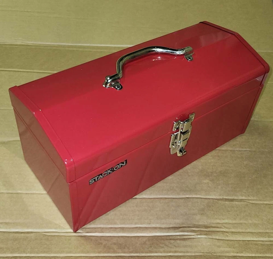 NEW Stack On R-516-2 Classic RED Steel 16" Tool Case Handheld Carry On Tool BOX - Image 4 of 4