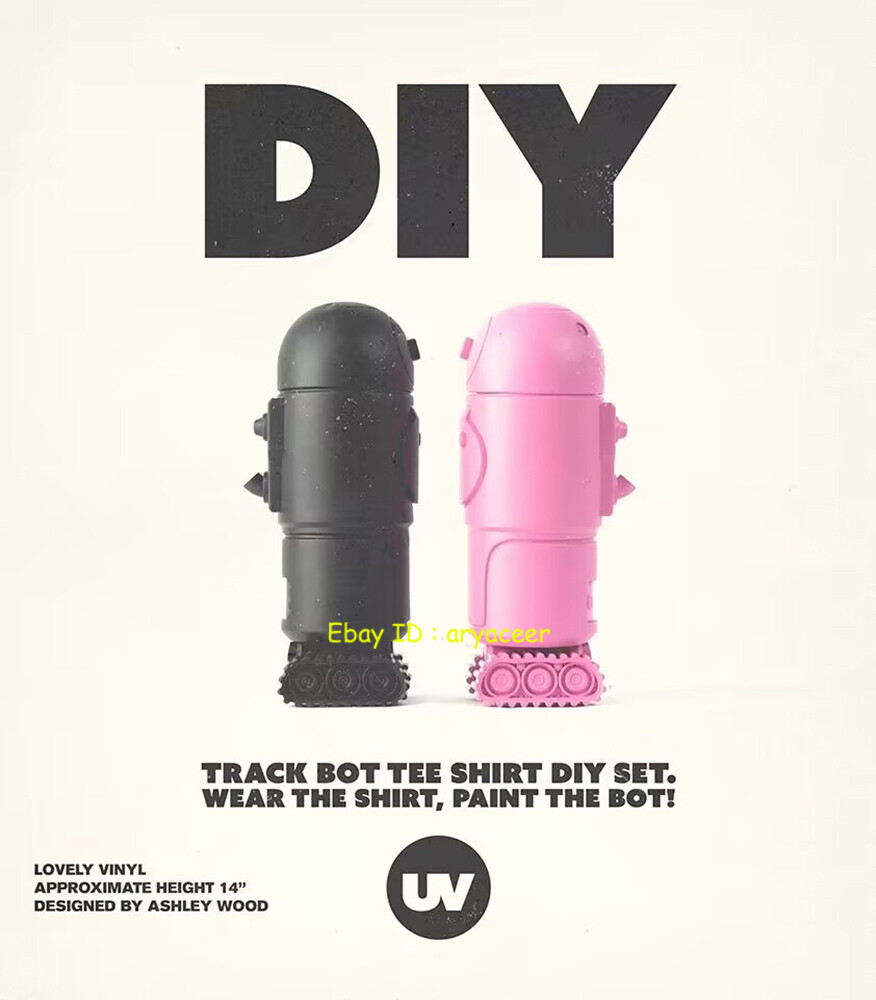 UV UNDERVERSE UV Track Bot Tee Shirt Diy Set Pink Or Black In