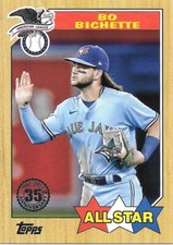2022 Topps Series 2 BO BICHETTE 1987 Topps All Star -TORONTO BLUE JAYS- #87AS-41