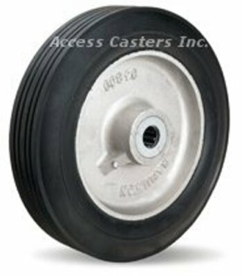 W-12-SU-1 12'' x 2-3/4'' Super-Flex Rubbe rWheel, 800 lb Capacity, 3-1/4'' Hub