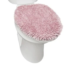 Soft Chenille Bathroom Toilet Lid Cover Machine Washable Seat Cover