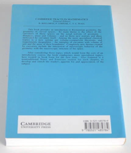 Riemannian Geometry: A Modern Introduction by Isaac Chavel (Paperback, 1995) - Picture 2 of 4