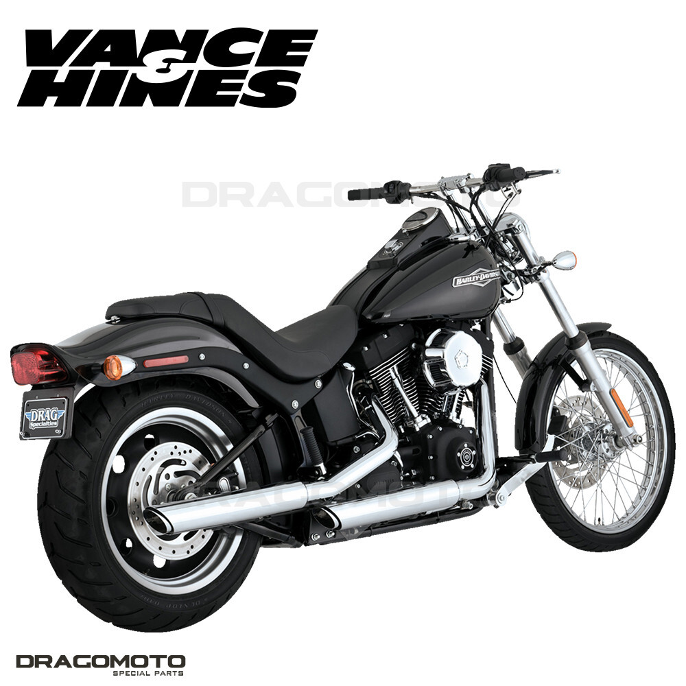 Harley FXSTB 1584 Softail Night Train 2007-2009 Twin Slash Exhaust