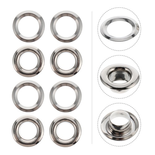 100 Pcs Grommet Kit Tape Curtain Buttonhole Window Ring Grommets - Picture 2 of 12