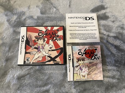 NINTENDO DS OKAMIDEN OKAMI DEN CASE INSERT MANUAL ONLY NO GAME
