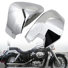 Chrome L&R Battery Side Fairing Cover For Honda Shadow Aero Spirit 750 VT750C2