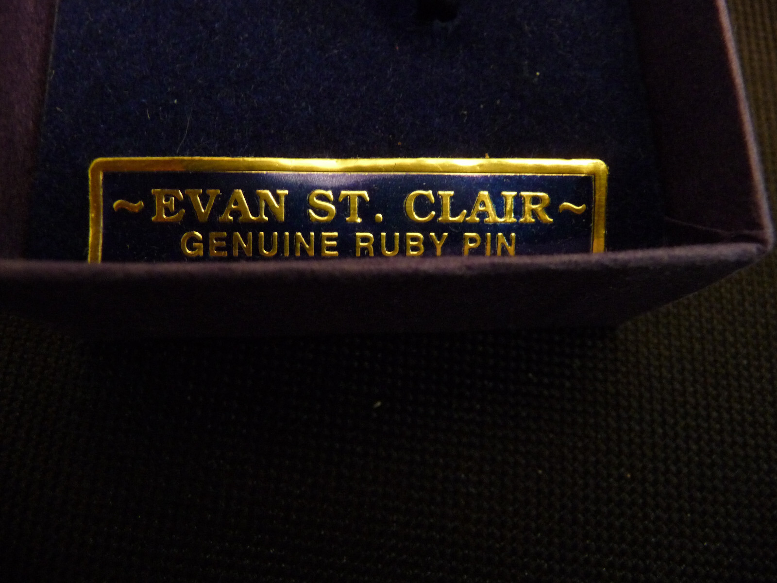 Evan St Clair Genuine Ruby Rhinestone Hummingbird… - image 4