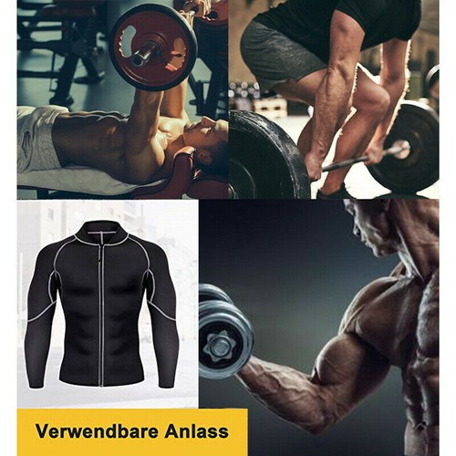 Sauna Sweat Suit Exercise Gym Men Shaper Suit Fitness Weight Loss Tank Tops - Picture 8 of 20