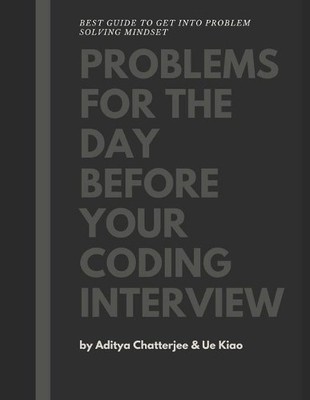 Ue Kiao Aditya  Problems for the day before your coding (Paperback) (UK IMPORT)