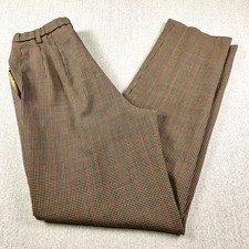 VTG Pendleton Wool Houndstooth Pants Size 12 Office Preppy Academia Trousers USA