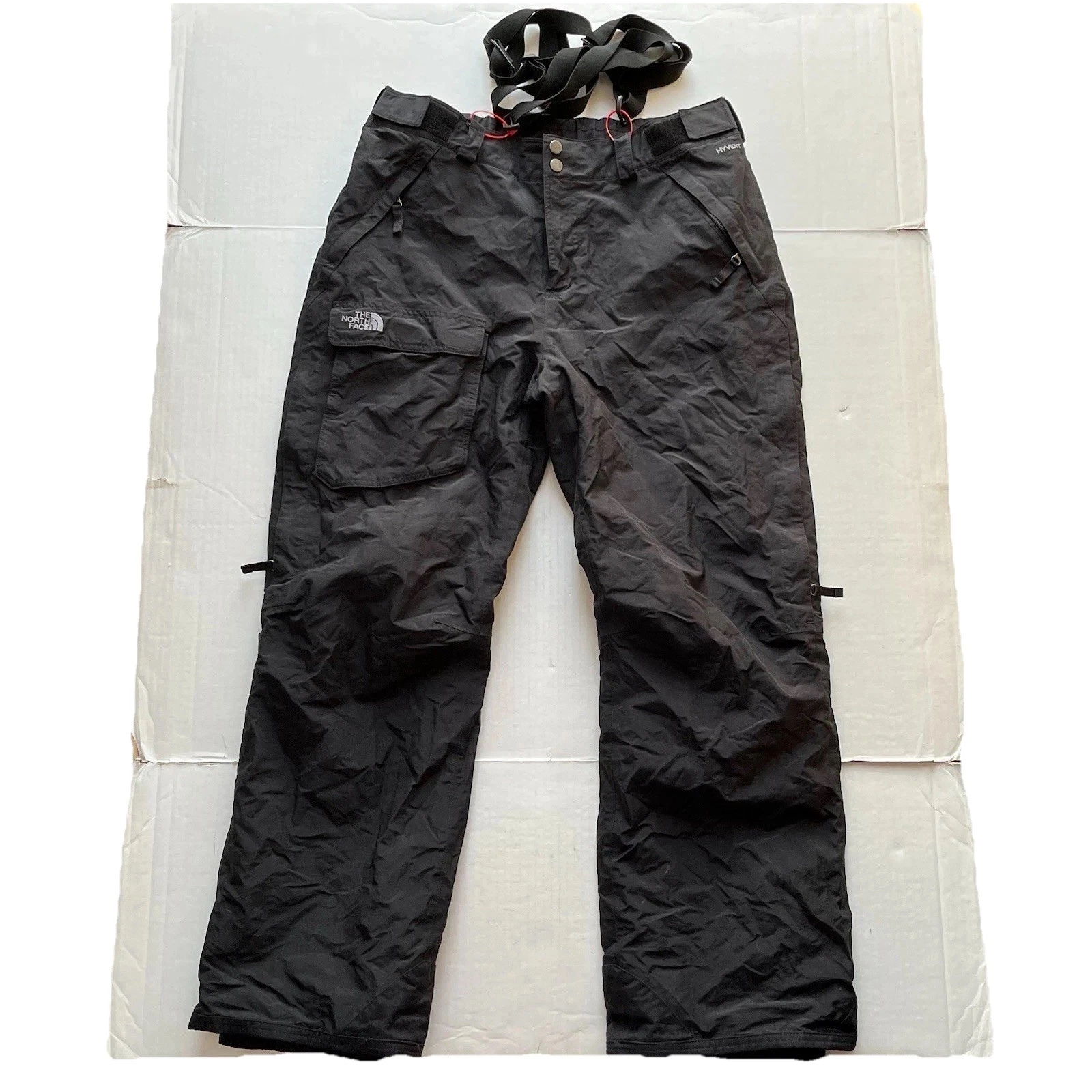 The North Face Insulated Snow Ski Waterproof Dryvent Pants Suspenders Womens L