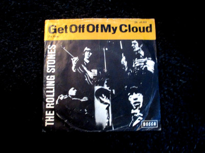 The Rolling Stones Get Off Of My Cloud Fette Schrift I`m Free Links German  1965