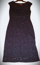 Navy Blue Lacy Dress
