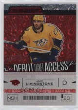 2023 Upper Deck Credentials Debut Ticket Access Red /349 Jake Livingstone 0a5t
