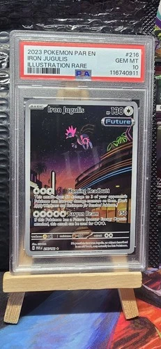 PSA 10 Iron Jugulis 216/182 Paradox Rift IR Holo Pokemon Card - Gem Mint