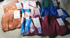 AUDEN Multicolor 8 Pair Thong Panties Size S (4-6) "NWT"
