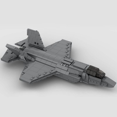 MOC-53321 1/50 Scale F-35 Lightning II 550 Parts Building Blocks Toys Set