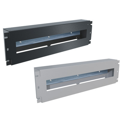 19'' RACK DIN Rail Verteilerfeld 1U 3U Schwarz Grau