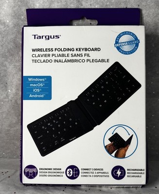 Targus Foldable Bluetooth Tablet Keyboard iPadOS iOS Android Windows Ergonomic
