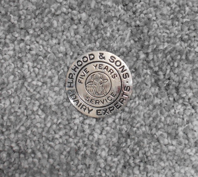 Vintage H.P. Hood & Sons 5 Years Service Dairy Pin