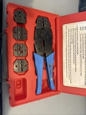 S & G Tool Aid 18920 Ratcheting Terminal Crimper Kit Crimps 22-10 To 22-16 Gage