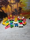 fisher price little people Vehicle Cars Bus Lot Vintage
