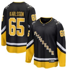 New Fanatics Erik Karlsson Pittsburgh Penguins Breakaway HOCKEY Jersey SZ M $175