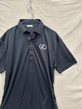 Collars And Co Dress Polo Shirt Mens Large Black Preppy Work Dress Collar