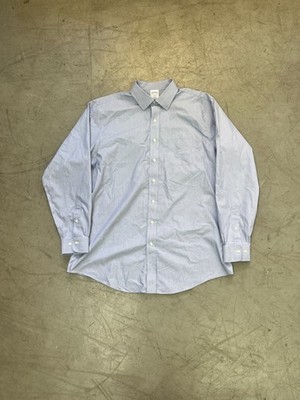 Brooks Brothers 1818 Regent Blue Shirt, Size 17.5- 6/7
