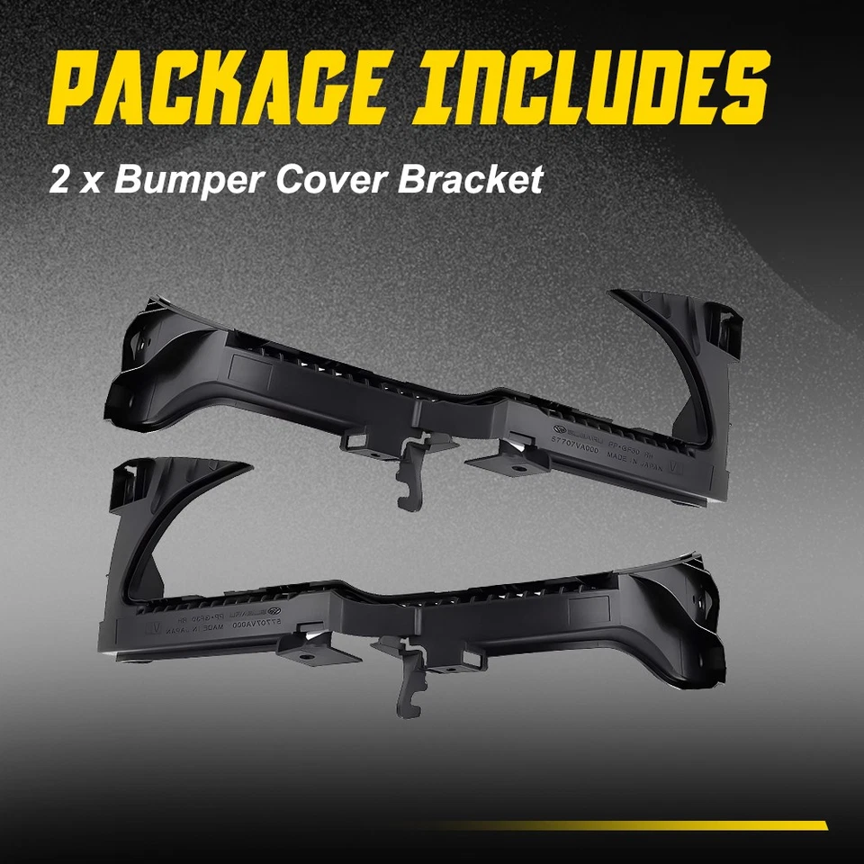 Par de soportes de parachoques delanteros negros para Subaru WRX y STi 2015 2016 2017 Foto 4 de 4