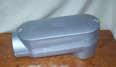 Red Dot 3 1/2'' Conduit Body w/Cover LB Cast Aluminum Threaded for Rigid and IMC