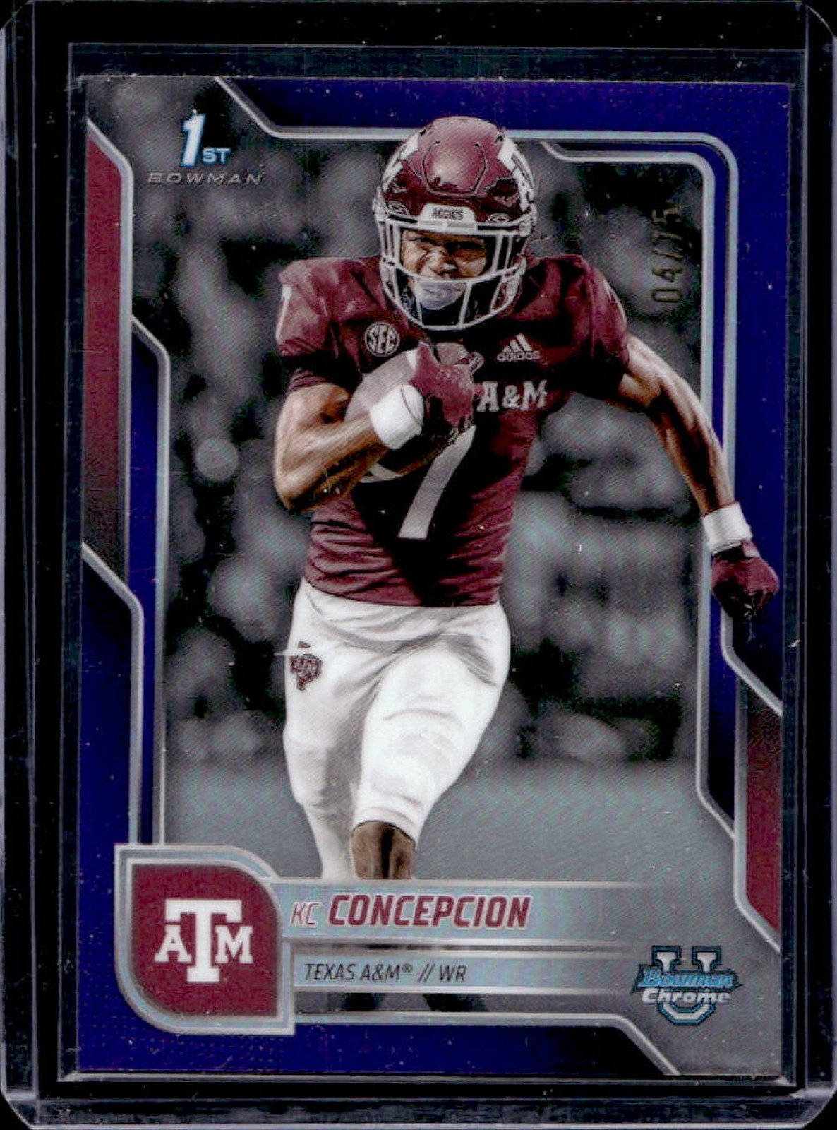 2025 Bowman Chrome U KC Concepcion Purple Refractor 1st #4/75