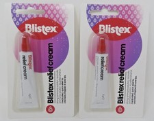 Image of x2 Blistex Relief Cream 5g Lip Balm for Cold Sores Dry Cracked Chapped Sore Lips